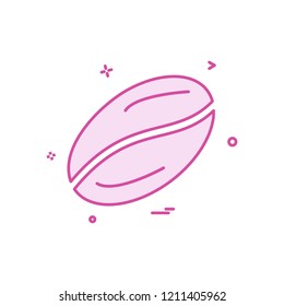 Coffee beans icon design vector
