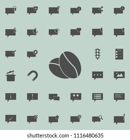 coffee beans icon. Detailed set of  Minimalistic  icons. Premium quality graphic design sign. One of the collection icons for websites, web design, mobile app on colored background