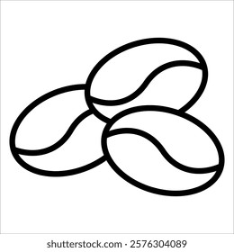 Coffee Beans Icon Element For Design