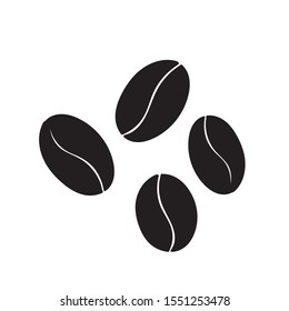 coffee beans icon with hand drawn line art doodle illustration style