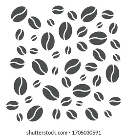 Coffee beans icon isolated on white background. Seed symbol modern, simple, vector, icon for website design, mobile app, ui. Vector Illustration