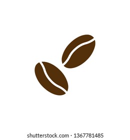 Coffee beans icon logo