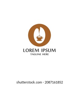 coffee beans icon logo vector