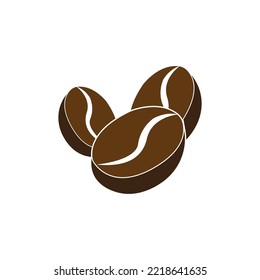 coffee beans icon logo vector design template