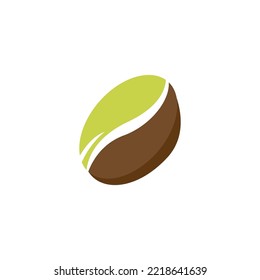 Logo für Kaffeebohnen, Vektordesign-Vorlage