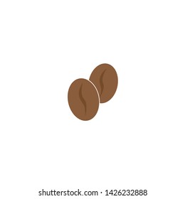 Coffee beans icon on a white background