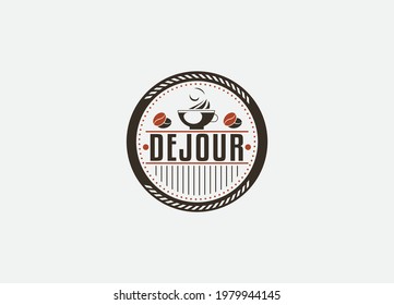 Kaffeebohnen-Symbol auf weißem Hintergrund. Flaches Vektor Icon Design Template Element. Logotypes-Kollektion für Café, Café, Restaurant. Vektorgrafik. Hipster und Retro-Stil. Design-Vektorgrafik

