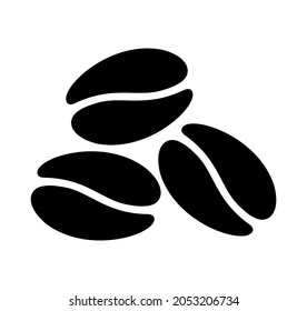 coffee beans icon on white background