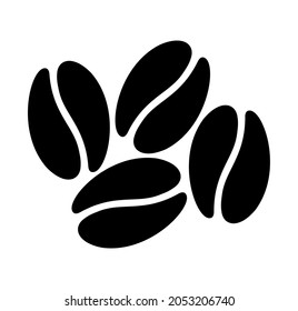coffee beans icon on white background