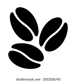 coffee beans icon on white background