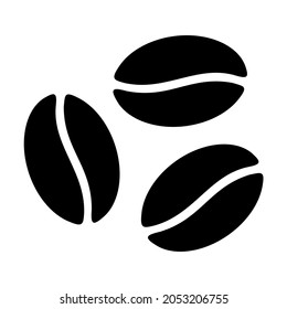 coffee beans icon on white background