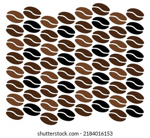 coffee beans icon on white background
