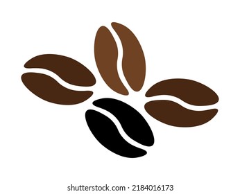 coffee beans icon on white background