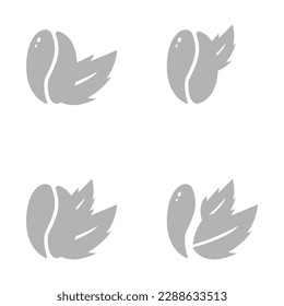 coffee beans icon on a white background, vector illustration