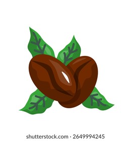 Ícone de grãos de café. café, grãos, assado, aroma, cafeína, orgânico, semente, expresso. Ilustração de ícone de vetor