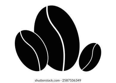 coffee beans icon set. coffee beans logo design eps 888. vector illustration on white background .