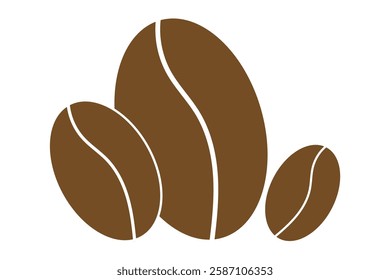 coffee beans icon set. coffee beans logo design eps 888. vector illustration on white background .