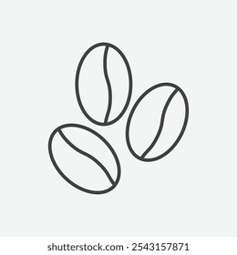 Coffee beans icon set. vector illustration.
