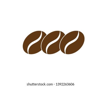 coffee beans icon for coffee shop symbol background, vector illustration. - Vector
