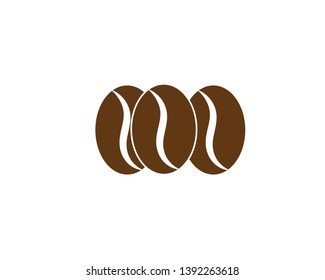 coffee beans icon for coffee shop symbol background, vector illustration. - Vector
