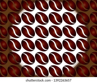 coffee beans icon for coffee shop symbol background, vector illustration. - Vector
