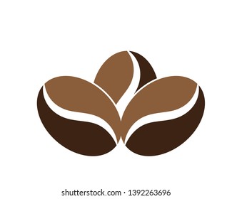 coffee beans icon for coffee shop symbol background, vector illustration. - Vector
