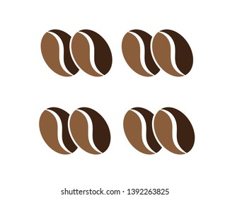 coffee beans icon for coffee shop symbol background, vector illustration. - Vector
