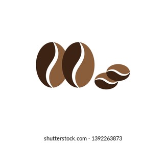 coffee beans icon for coffee shop symbol background, vector illustration. - Vector
