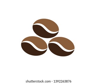 coffee beans icon for coffee shop symbol background, vector illustration. - Vector
