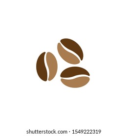 coffee beans icon for coffee shop symbol background, vector illustration
