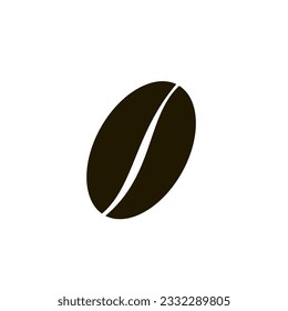 Coffee beans icon sign design. Flat vector illustration isolated on white background.