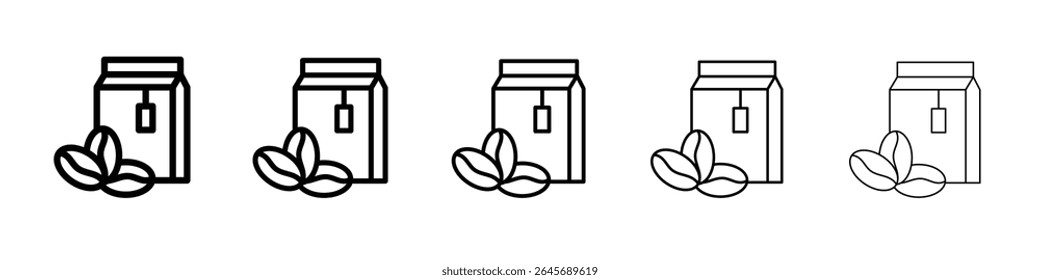 Kaffeebohnen Symbol einfache Illustration Logo Kunst