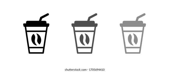  Coffee frijoles icono material ilustración vectorial diseño plano.