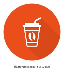  Coffee beans icon  stock vector illustration flat design
