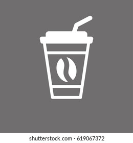  Coffee beans icon  stock vector illustration flat design