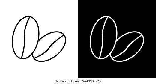Coffee beans icon symbol concept for graphic design, Website, UI. EPS
