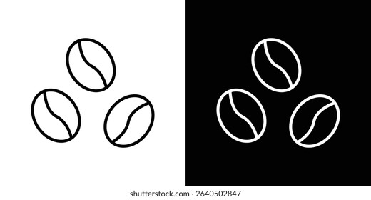 Coffee beans icon symbol concept for graphic design, Website, UI. EPS