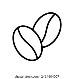 coffee beans icon symbol vector template