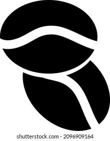 Icono de Coffee Beans en estilo moderno y plano aislado en segundo plano..eps