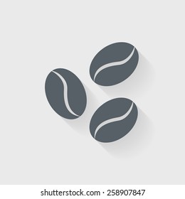 Coffee beans icon - Vector