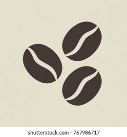 Coffee beans icon - Vector