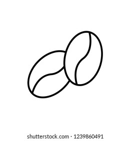 coffee beans icon vector. coffe icon