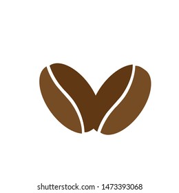 Coffee Beans Icon Vector Design Symbol Illustration