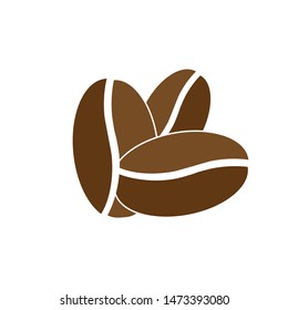 Coffee Beans Icon Vector Design Symbol Illustration