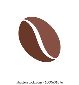 Coffee beans icon vector design illustration. Coffee icon vector isolated on white background. Simple Coffee beans design for Logo, web icon, sign and symbol vector illustration template.