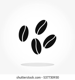 Coffee beans icon, Vector EPS 10 illustration style