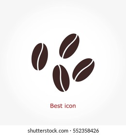 Coffee beans icon, Vector EPS 10 illustration style