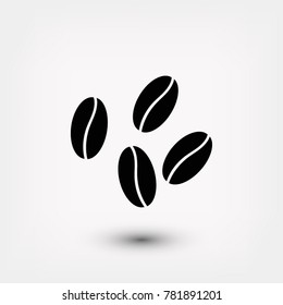 Coffee beans icon, Vector EPS 10 illustration style