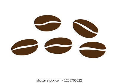 Coffee beans icon. Vector illustration