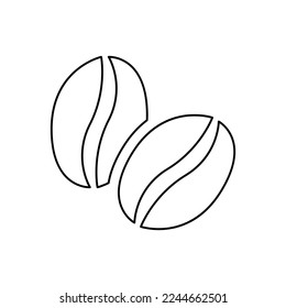 coffee beans icon, vector illustration